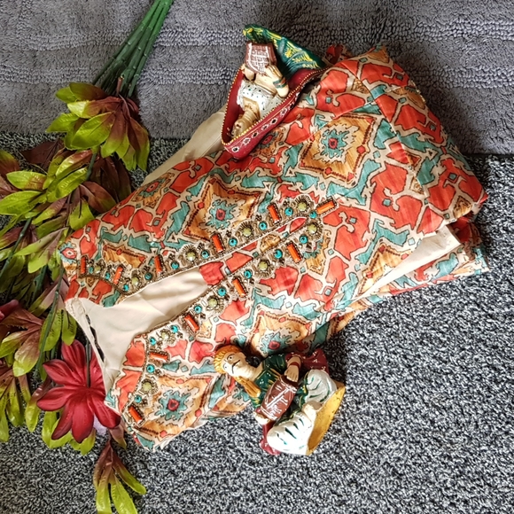 🥰 Occasional wear art silk flared Gown